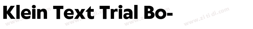 Klein Text Trial Bo字体转换
